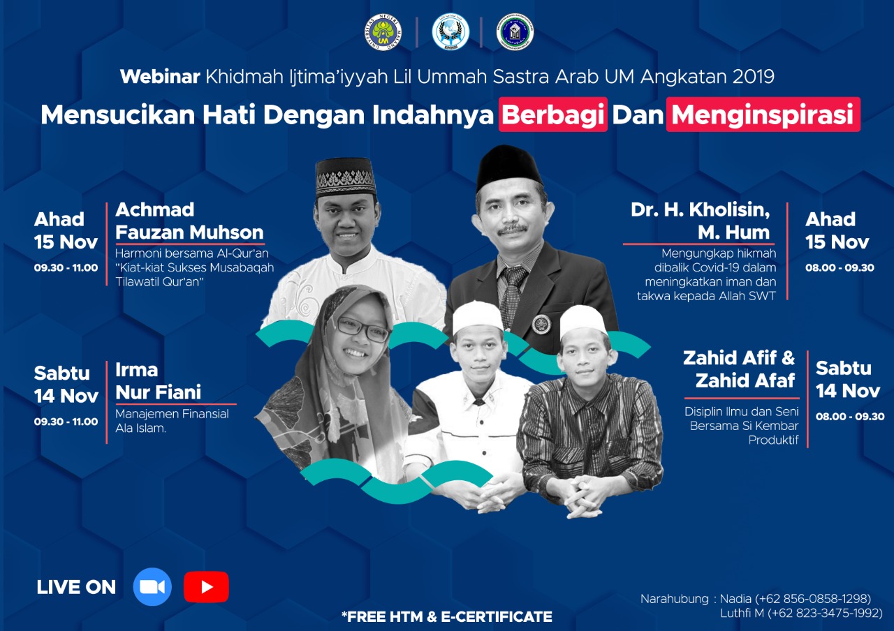 KHIDMAH IJTIMA’IYYAH LIL UMMAH: MENSUCIKAN HATI DENGAN INDAHNYA BERBAGI DAN MENGINSPIRASI