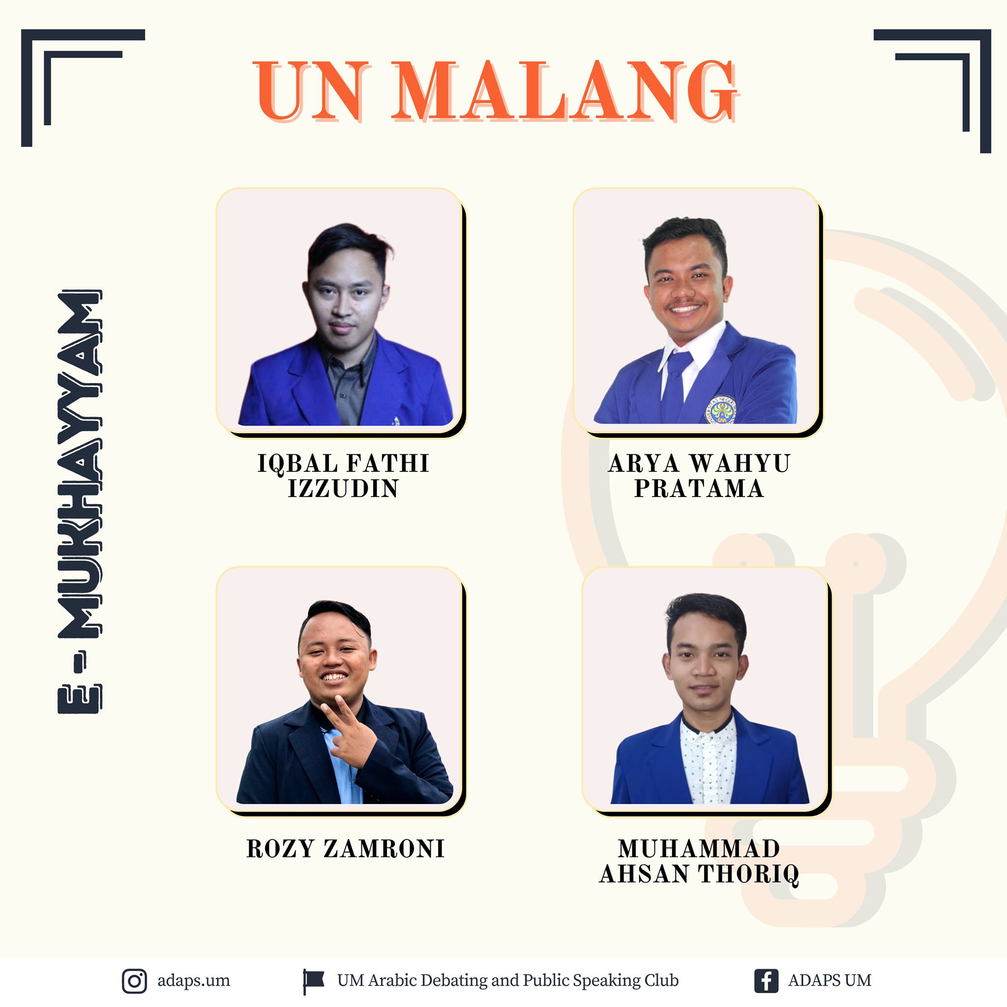 Debater JSA UM Sabet Juara dalam Kompetisi Debat Bahasa Arab di Universitas Malaya Malaysia