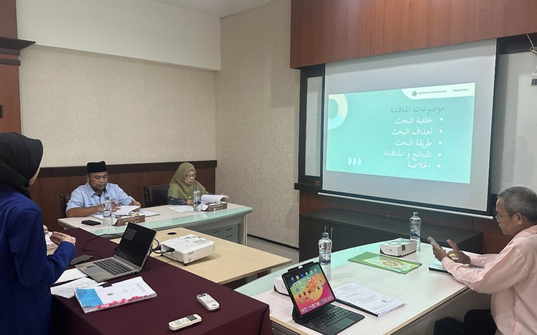 Adjunct Professor Departemen Sastra Arab FS UM, Assoc. Prof. Dr. Zawawi Ismail, Menguji Skripsi Mahasiswa S1